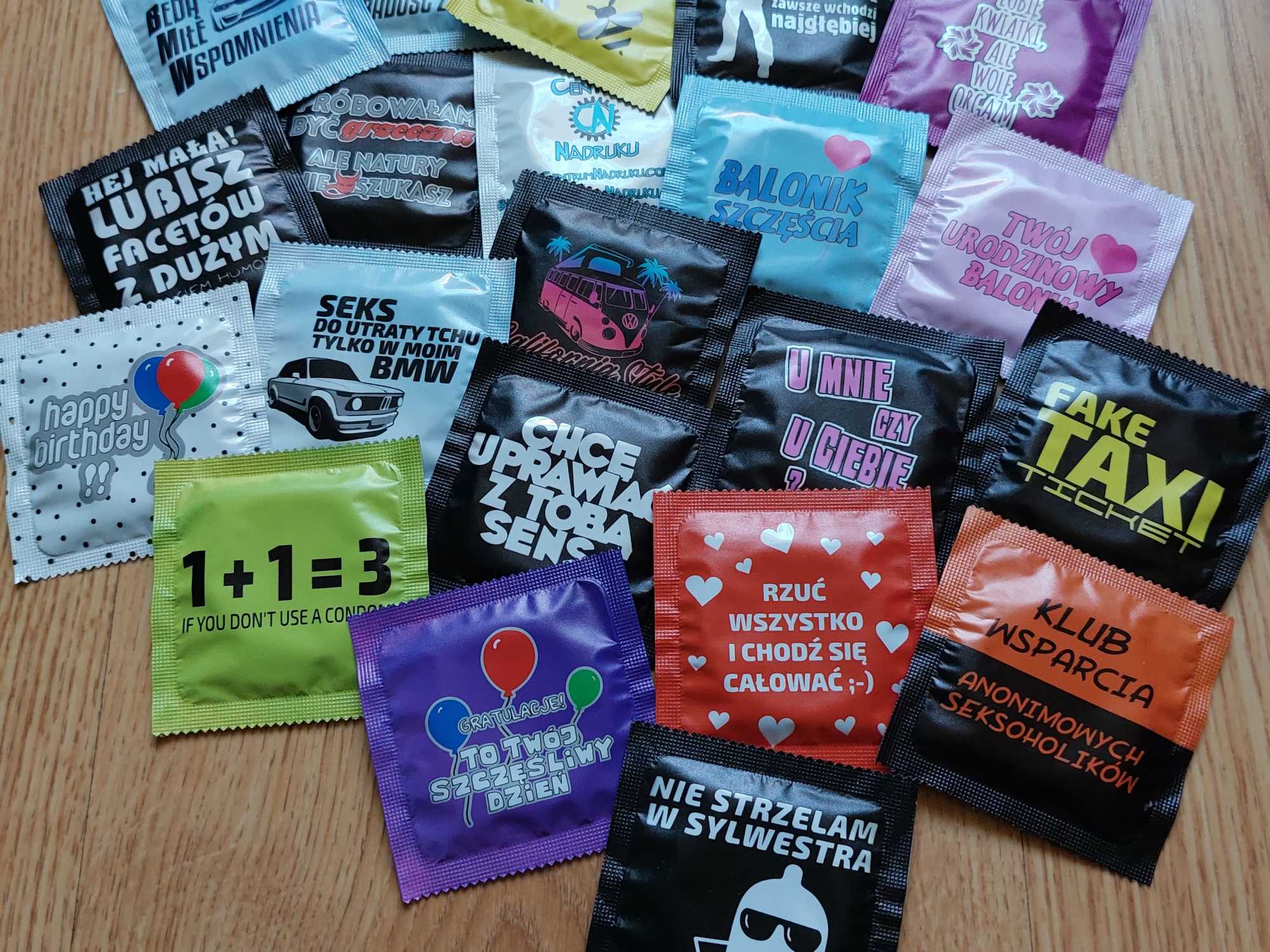 Prezerwatywy z własnym nadrukiem